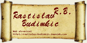 Rastislav Budimkić vizit kartica